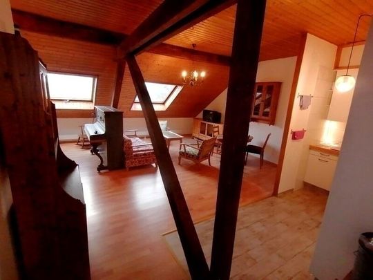 21/2-ROOM ATTIC APARTMENT IN BASEL - ISELIN, FURNISHED, TEMPORARY - Photo 1