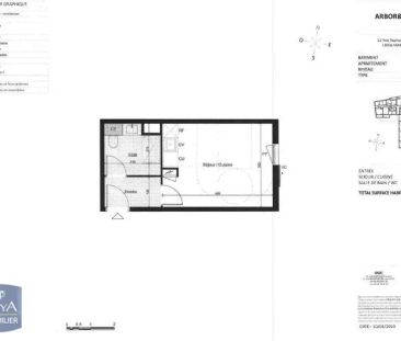 Appartement à louer 1 pièce 23.9m² - Photo 2