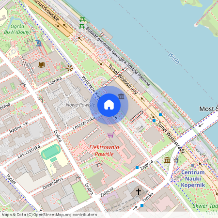 ul. Wybrzeże Kościuszkowskie, Powiśle, Śródmieście, Warszawa, mazowieckie