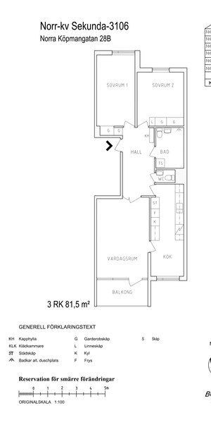 Norra Köpmangatan 28 B, våning 3 - Foto 2