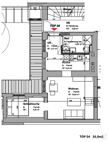 Zentrum, barriefreie sanierte 1,5 ZI mit Top Ausstattung, in Innenhoflage, unbefristete Miete - Photo 2