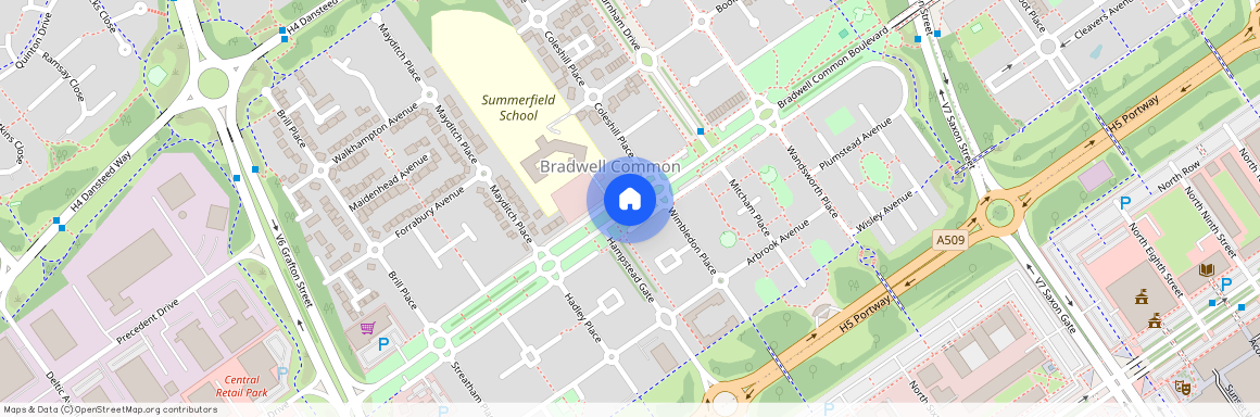 Bradwell Common Boulevard, Bradwell Common