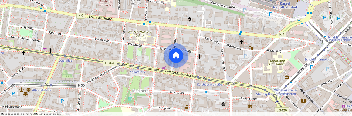 Bismarckstr. 10, 34117 Kassel OT Stadtmitte