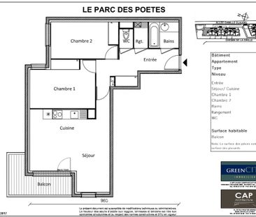 Appartement 3 pièces - Photo 1