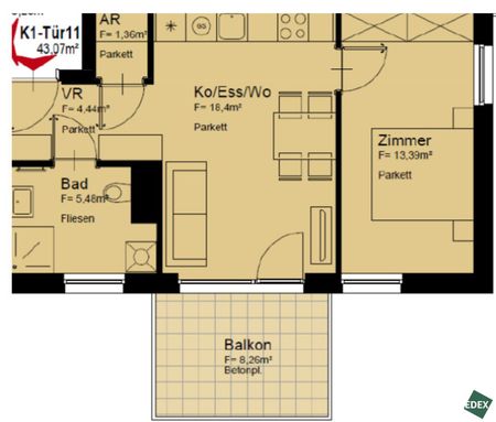 Moderne 2-Zimmer-Wohnung mit Balkon nahe U1 &#8211; ideal für Paare oder Singles - Photo 3
