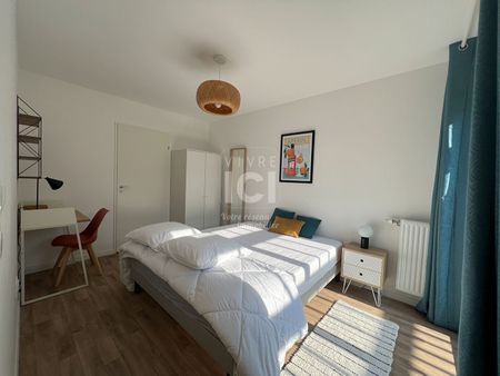 Chambre Meublée - Maison En Colocation - Gachet / La Chantrerie - Photo 2