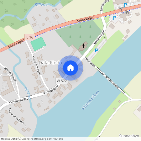 Kyrkbyvägen, Dala-Floda