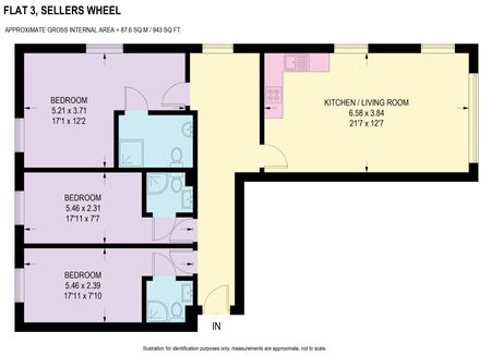 Student Apartment 3 bedroom, City Centre, Sheffield - Photo 5