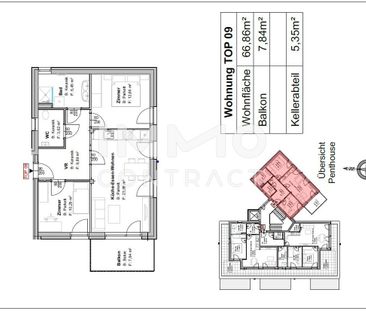 Neuwertige 3 Zimmer Wohnung mit Balkon in zentraler Lage - Harter S... - Foto 2