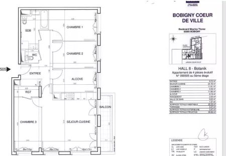 location Appartement T4 DE 85.6m² À BOBIGNY - Photo 3