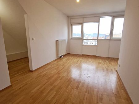 DACHGESCHOSS, INNSTRASSE, 101 m2 Maisonette mit Freiflächen, Wohnküche, 3 Zimmer, Wannenbad, Parketten, Fernblick - Foto 3