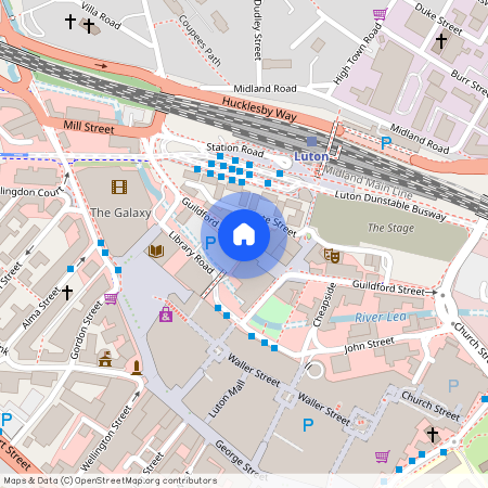 Flat E, Guildford House, - Guildford Street, Luton