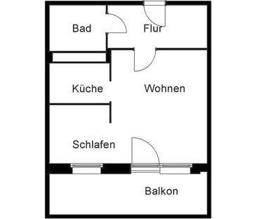 1 Raum Wohnung für Senioren mit tollem Blick über Plauen - Foto 1
