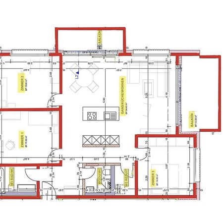 4.5 Zimmer, 109 m², 1. Stock - Foto 3