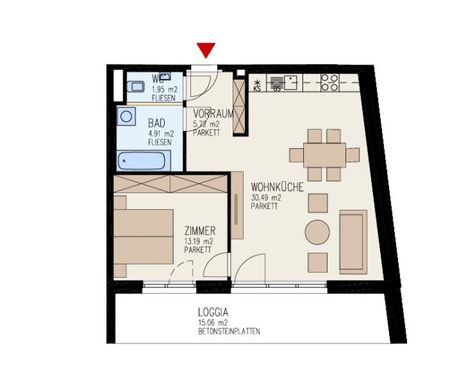 Moderne 2-Zimmer-Wohnung mit großzügiger Loggia und voll ausgestatteter Küche in Linz nähe Wifi zu vermieten! (Top 3) - Photo 5