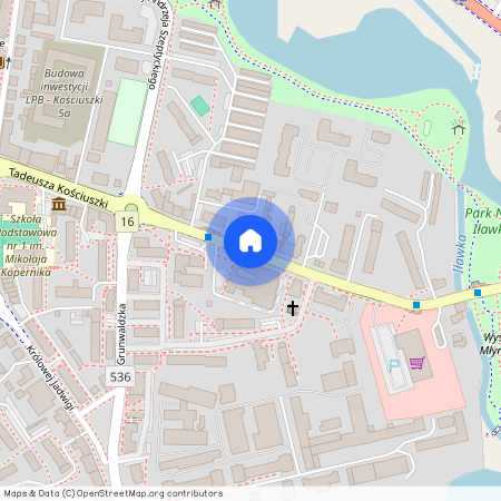 ul. Tadeusza Kościuszki, Iława, iławski, warmińsko-mazurskie