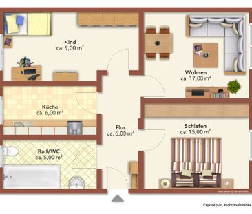 3 Raum-Wohnung - Photo 2