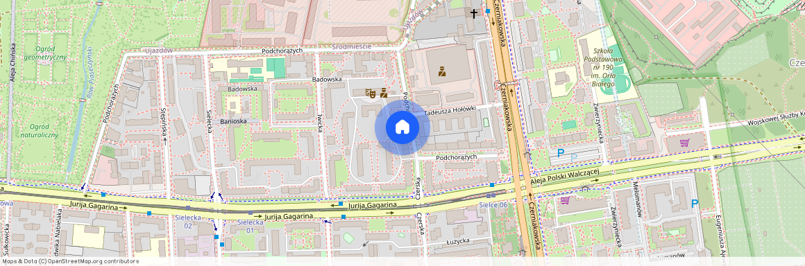 ul. Podchorążych, Sielce, Mokotów, Warszawa, mazowieckie