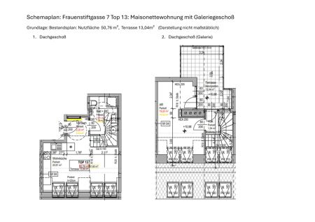 2 Zimmer Dachgeschoss Wohnung mit Terrasse sowie Klimaanlage - Erstbezug - Unbefristet - Foto 3