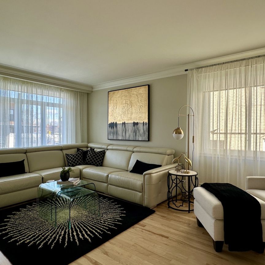 St-Léonard: Superbe logement de 1500pc avec 3 chambres+bureau avec stationnement extérieur, offert en location semi-meublé - Photo 1