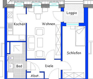 Wohnung für 2 Personen ab 60 Jahre mit Wohnberechtigungsschein - Photo 5