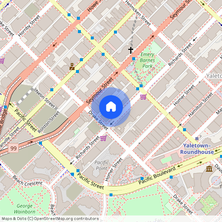 Downtown VW, 406 - 1295 Richards Street, Vancouver West