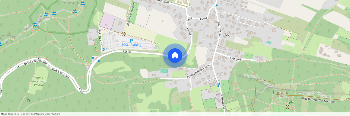 ul. Leśna, Wola Justowska, Zwierzyniec, Kraków, małopolskie