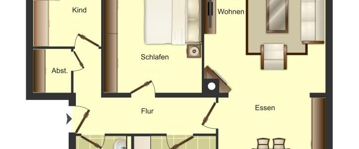 Demnächst frei! 3-Zimmer-Wohnung in Minden Königstor - Foto 1