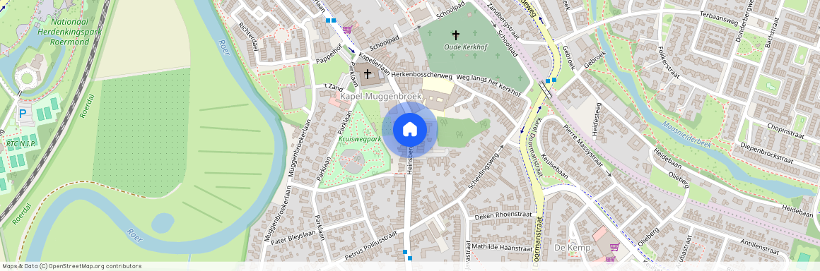 Kapel-Muggenbroek, 6045 CB, Heinsbergerweg, Roermond