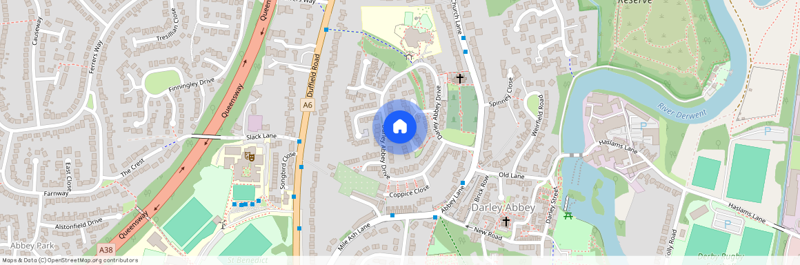 St Matthews Walk, Darley Abbey, Derby, DE22