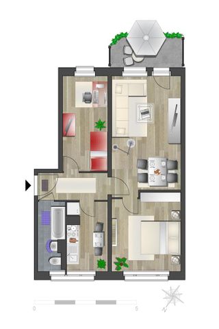 3-Raum-Wohnung mit Balkon in attraktiver Wohnlage - Foto 3