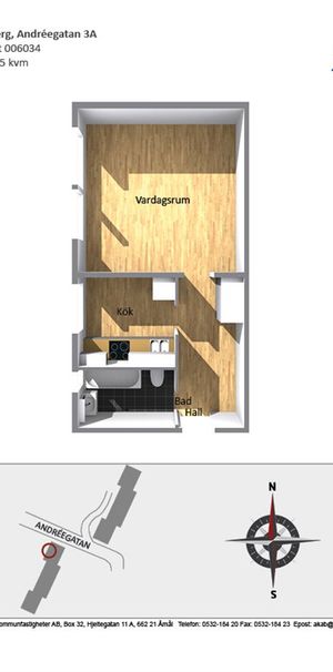 Andréegatan 3 A - Foto 1