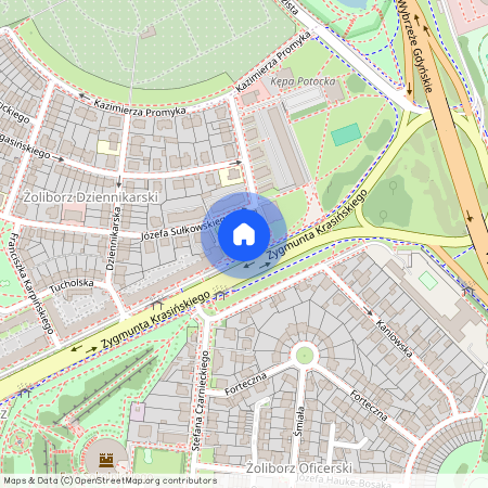 Warszawa, M., Warszawa, Żoliborz, Stary, Żoliborz, Zygmunta, Krasińskiego