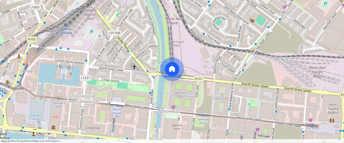 Quayside Quarter at Dublin Landings, Docklands, Dublin 1