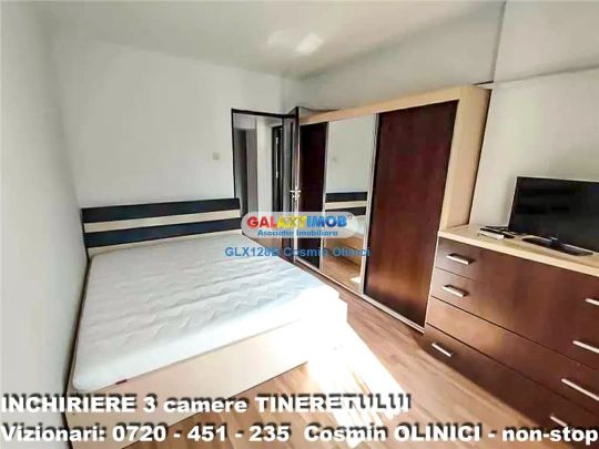 Apartament 3 camere Timpuri Noi Tineretului decomandat 70 mp metrou ap - Fotografie 1