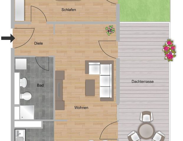 Gemütliche 2-Zimmer-Wohnung in modernem Wohnquartier! - Photo 1