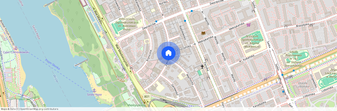 Warszawa, Praga-Południe, Saska, Kępa, Zakopiańska