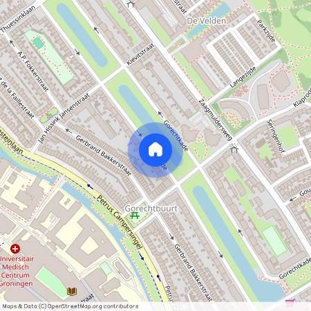 Gorechtkade, Gorechtbuurt, Oosterparkwijk, Oude wijken, Groningen, Nederland, 9713 CG, Nederland