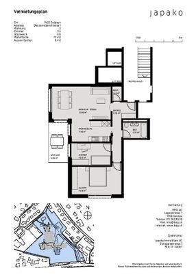 SCHÖNE Wohnung mit Sitzplatz - Photo 1