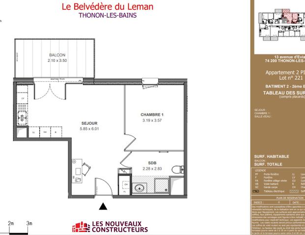location Appartement T2 DE 43.06m² À THONON LES BAINS - Photo 1