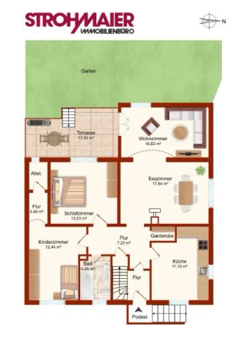 3-Zimmer-Wohnung mit Terrasse im Zweifamilienhaus - Foto 2