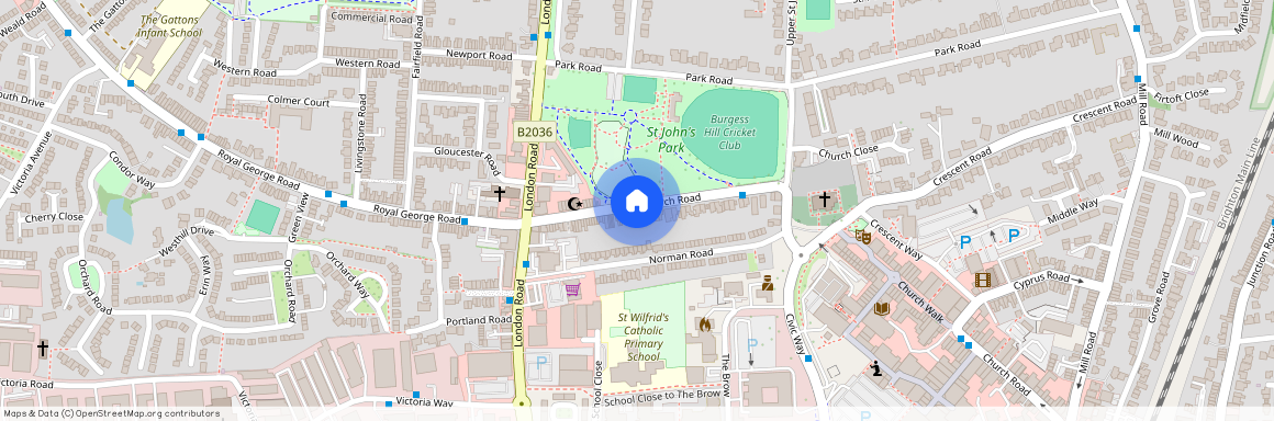 Flat 1, 106 Bishops Court, St. Bartholomews Place, RH15 9AA, Lower Church Road