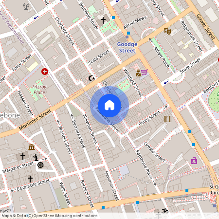 Charlotte Street, Fitzrovia & Covent Garden, W1T, London