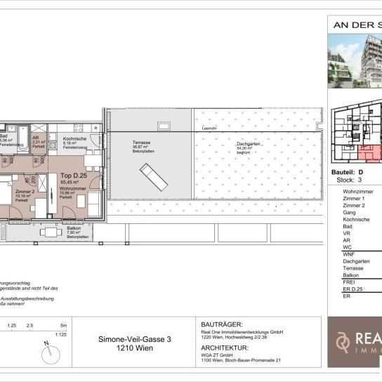 *Erstbezug* 3-Zimmer Wohnung im 3. OG mit 100qm Freifläche! - Beziehbar ab Oktober - Photo 1