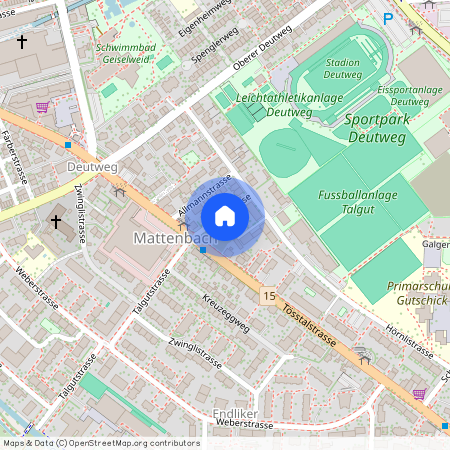 Talgutstrasse 25/27, 8400 Winterthur, Lageplan