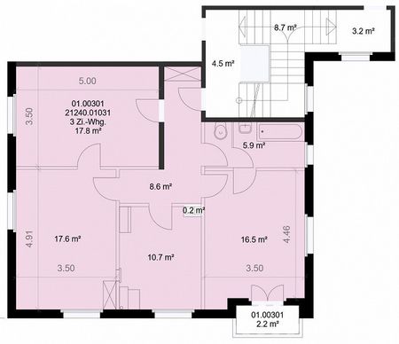 3-ZW à 76 m² im 4. OG - Foto 4