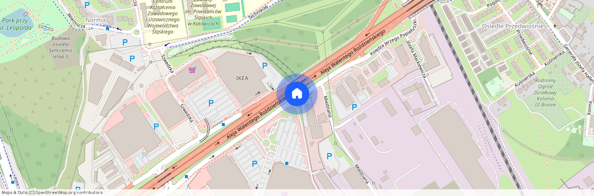 al. Walentego Roździeńskiego, Zawodzie, Katowice, śląskie