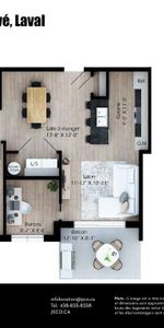 3½ à louer à Laval | STATIONNEMENT | INTERNET | ASCENSEUR | RANGEMENT | À partir du 1er mai 2026 - Photo 4