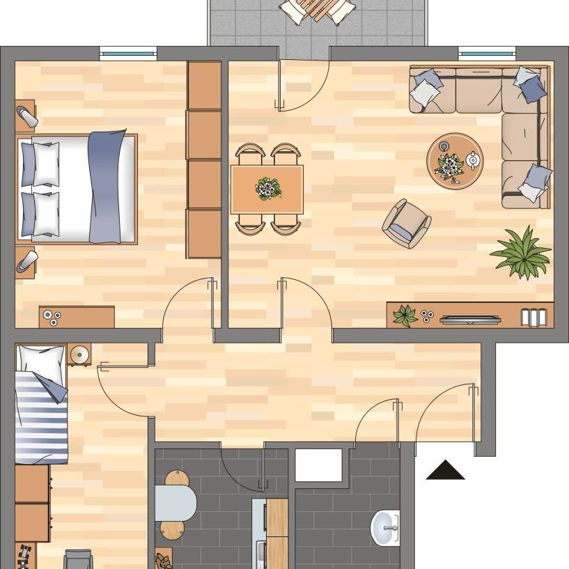 3-Zimmer-Wohnung in Hagen Boele - Photo 2