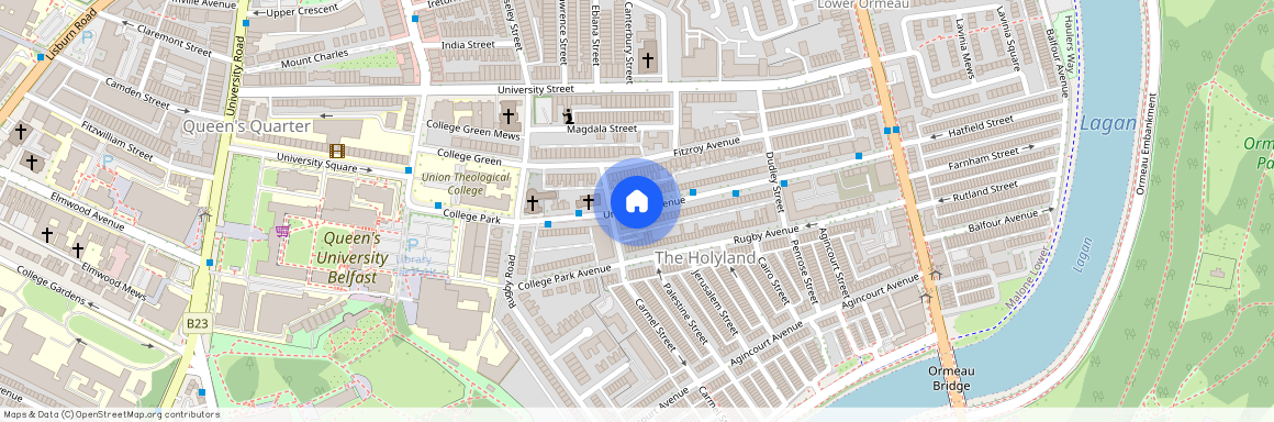 Fitzroy Avenue, X4 Double Rooms To Let, Belfast, BT7 1HT